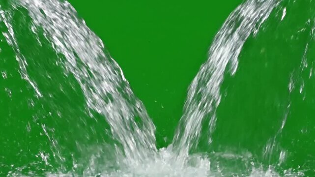 Water's Edge Reflections with water streams diverging on pure effect green screen water ripples style featuring water, streams,