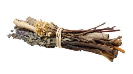 Smudge Stick with Herbs and Wood