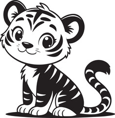 vector illustration of tiger