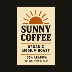 Obraz premium Vintage Coffee Packaging – Whole Bean