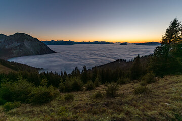 Awe-inspiring Autumnal High Alpine Panorama in Allgaeu near Oberstdorf