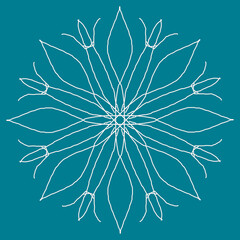 Seamless Christmas snowflake pattern. Christmas texture. New Year's snowflake texture Merry Christmas. Happy New Year.