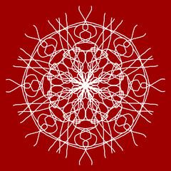 Seamless Christmas snowflake pattern. Christmas texture. New Year's snowflake texture Merry Christmas. Happy New Year.