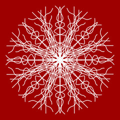 Seamless Christmas snowflake pattern. Christmas texture. New Year's snowflake texture Merry Christmas. Happy New Year.