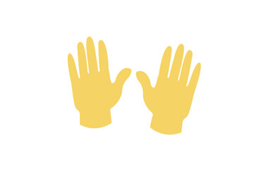raising hands pair of hands raised in air happy joy celebration hand fingers emoji symbol sign icon vector illustration isolated flat