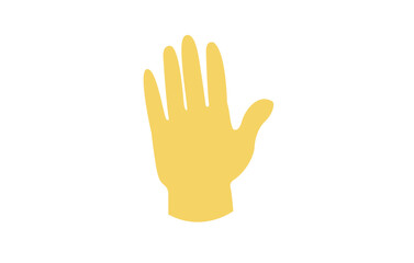 hand high five raised in the air palm finger emoji symbol sign icon vector illustration isolated flat