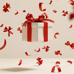 red gift box 
