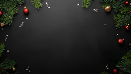 Newsletter Template for Christmas in Black with Gold Accessories — Call to Action