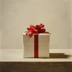 red gift box 
