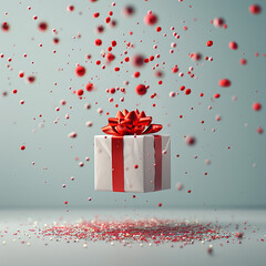 red gift box 
