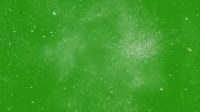 Cosmic Nebula Glow Burst with glowing particles exploding and dissipating effect green screen glowing particles style featuring