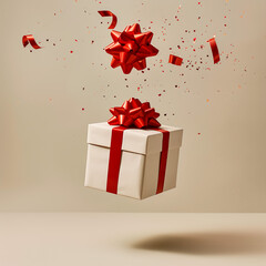 red gift box 
