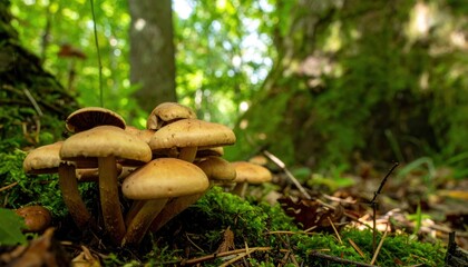 Forest mushrooms.