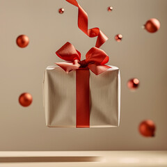 red gift box 
