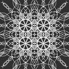 Seamless Christmas snowflake pattern. Christmas texture. New Year's snowflake texture Merry Christmas. Happy New Year.