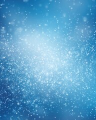 Soft blue background with glowing highlights and sparkles for a festive vibe in winter season