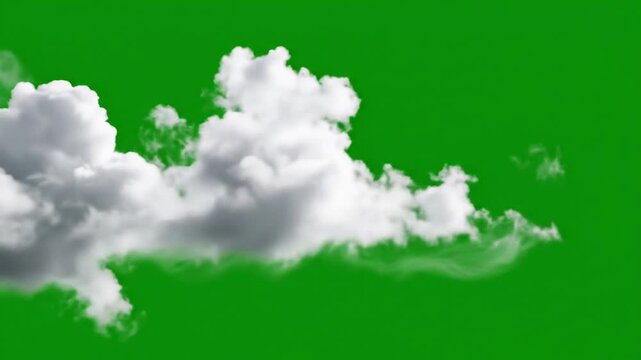 Luminous Cloud Formations with stylized cloudscape with soft edges effect green screen cloudscapes style featuring clouds, nature,