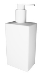 A mockup of a plastic tube or plastic jar for liquids. A template or mockup of a jar for cream, liquid soap, gel, or shampoo.