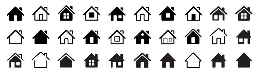 Collection of house home building