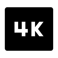 4K Resolution Symbol