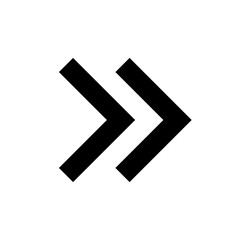 Bold Double Right Arrow Icon