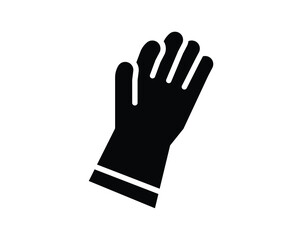 Black Silhouette of an Outstretched Hand Gesture Representing Help or Greeting