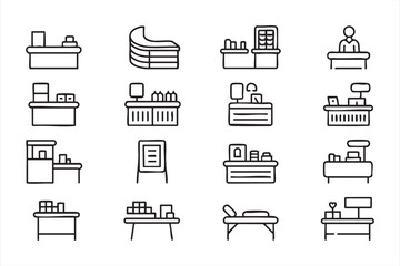 Medical heart rhythm and wellness symbols for healthcare communication