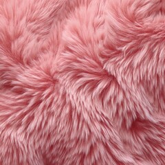 Fototapeta premium Pink faux fur fabric background
