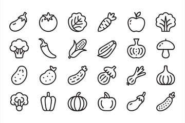 Eco-friendly product and packaging icons for sustainable branding