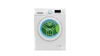 Washing Machine Isolated on White Background