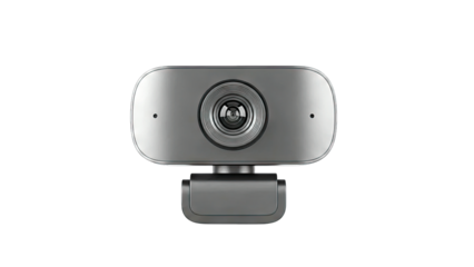 Webcam Isolated on White Background for Video Conferencing