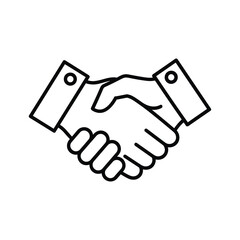 Handshake illustration symbolizing agreement and partnership