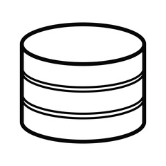 Simple cylinder illustration with three layers