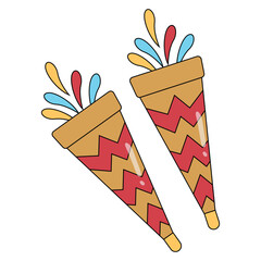 New Year Party Day Element