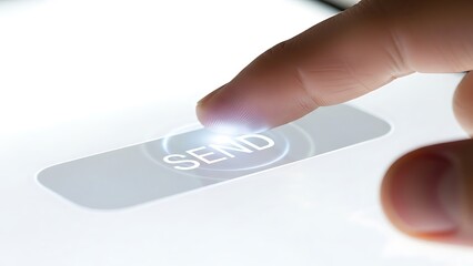 Send it now with the touch of a finger on a bright modern device, connecting people and ideas in a seamless digital world for instant communication