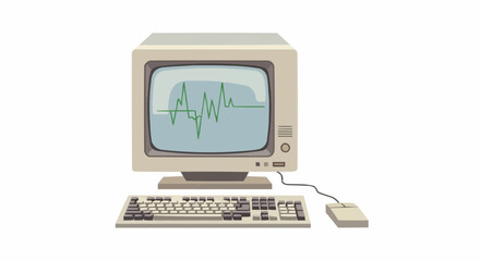 computer monitor with mouse