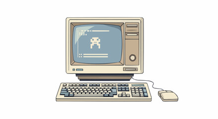 old computer keyboard