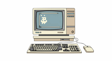 old computer keyboard