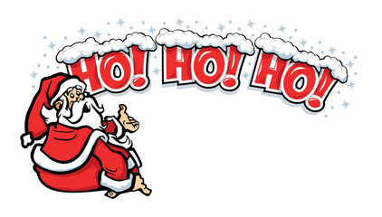 Laughing of Santa Claus 