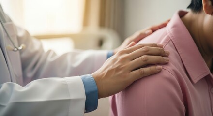 Doctor providing comfort and support to patient