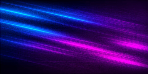 Abstract blue background with glowing digital lines, pattern, and wave motion design