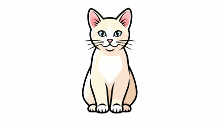 Obraz premium vector illustration of a cat