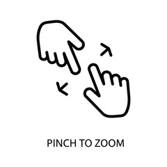 Pinch to zoom gesture illustration