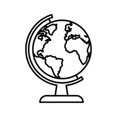 Globe icon representing global connectivity