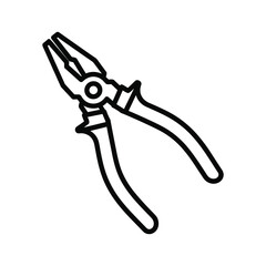 Pliers isolated on white background