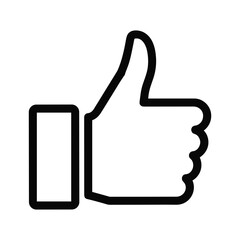 Thumbs up hand gesture icon