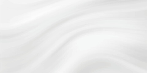 Soft white satin silk fabric texture with a smooth, flowing wave pattern for a luxury textile backdrop design