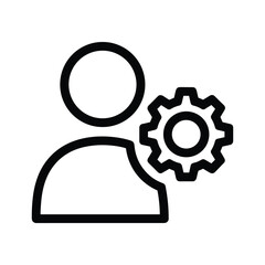 User profile setting icon