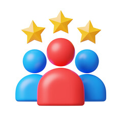 Customer Review Illustration 3D