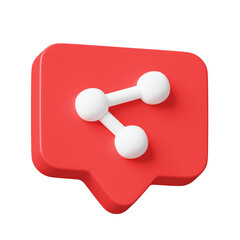 Share Social Media Icon 3D